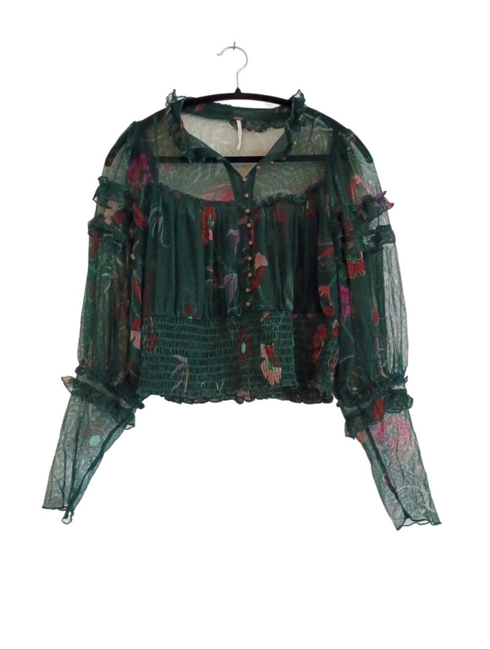 Free People Time For Shine Blouse - Women Tops Size Large